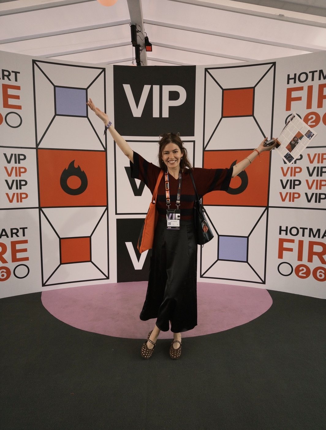 Jiceli no camarote VIP do evento Hotmart FIRE