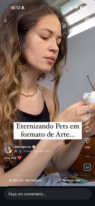 Eternizando pets em formato de arte