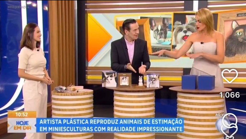 Participação no programa Hoje em Dia, da Record TV